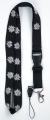 Edelweiss / Edelweiß Schlüsselband Lenyard Keyholder Anhänger in schwarz