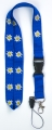 Edelweiss / Edelweiß Schlüsselband Lenyard Keyholder Anhänger in blau